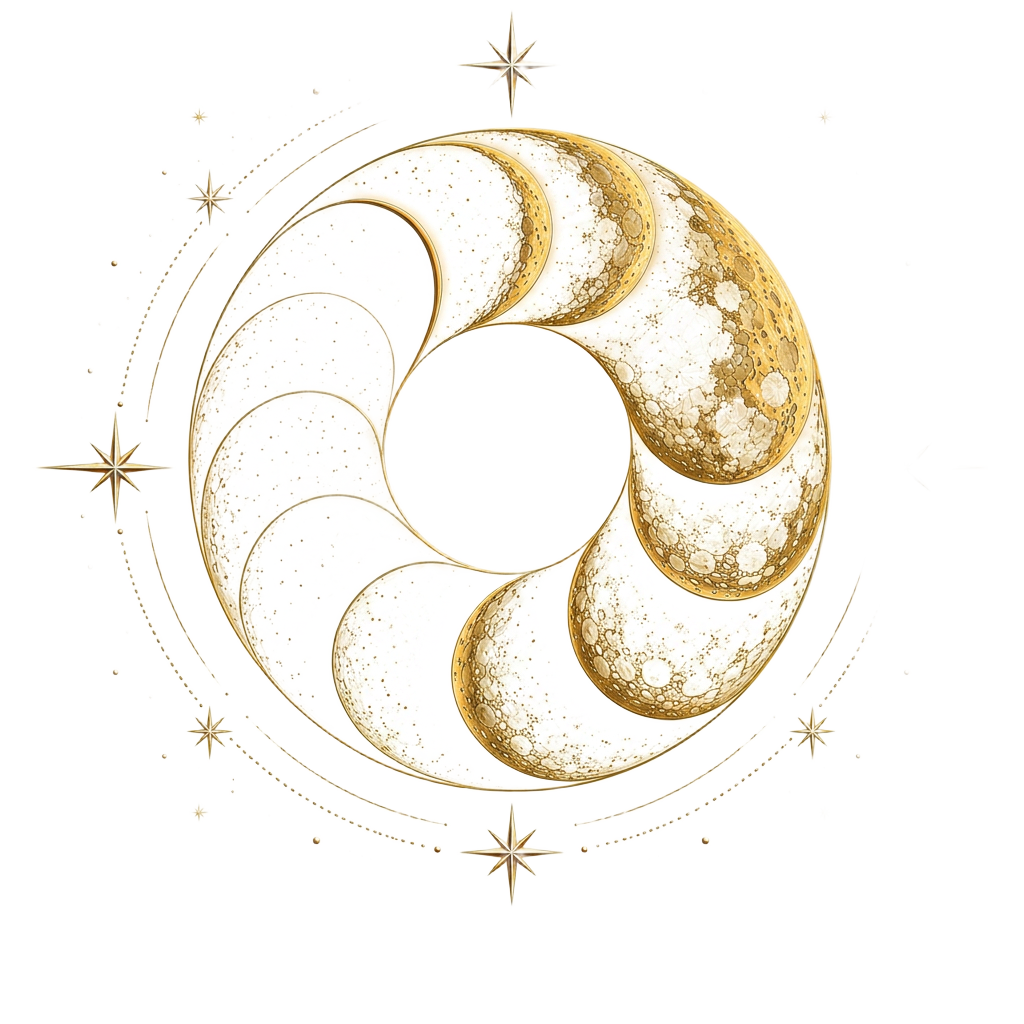 TYMED moon phase seal